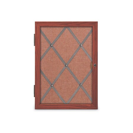 United Visual Products Sliding Door 16" Wood Framed Display Cas, UVDC1649-OAK-BLACK UVDC1649-OAK-BLACK